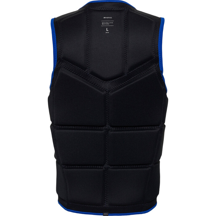 2024 Mystic Mens Star Front Zip Wake Impact Vest 35005.240245 - Blue